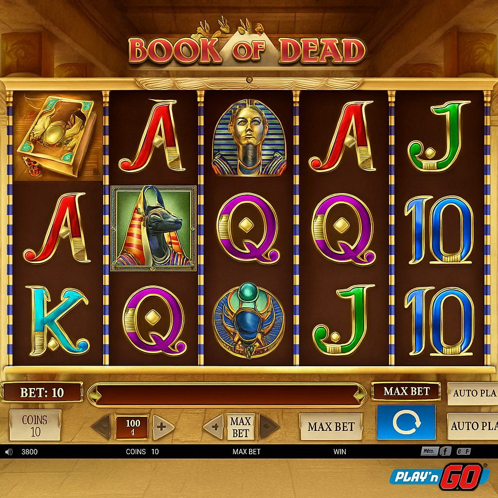 AquaWin - Book of Dead Slot Game - Play'n GO